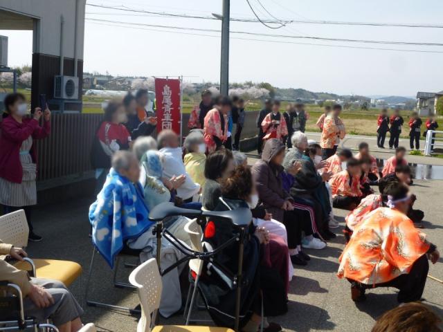 島尾地区春祭り（獅子舞訪問）